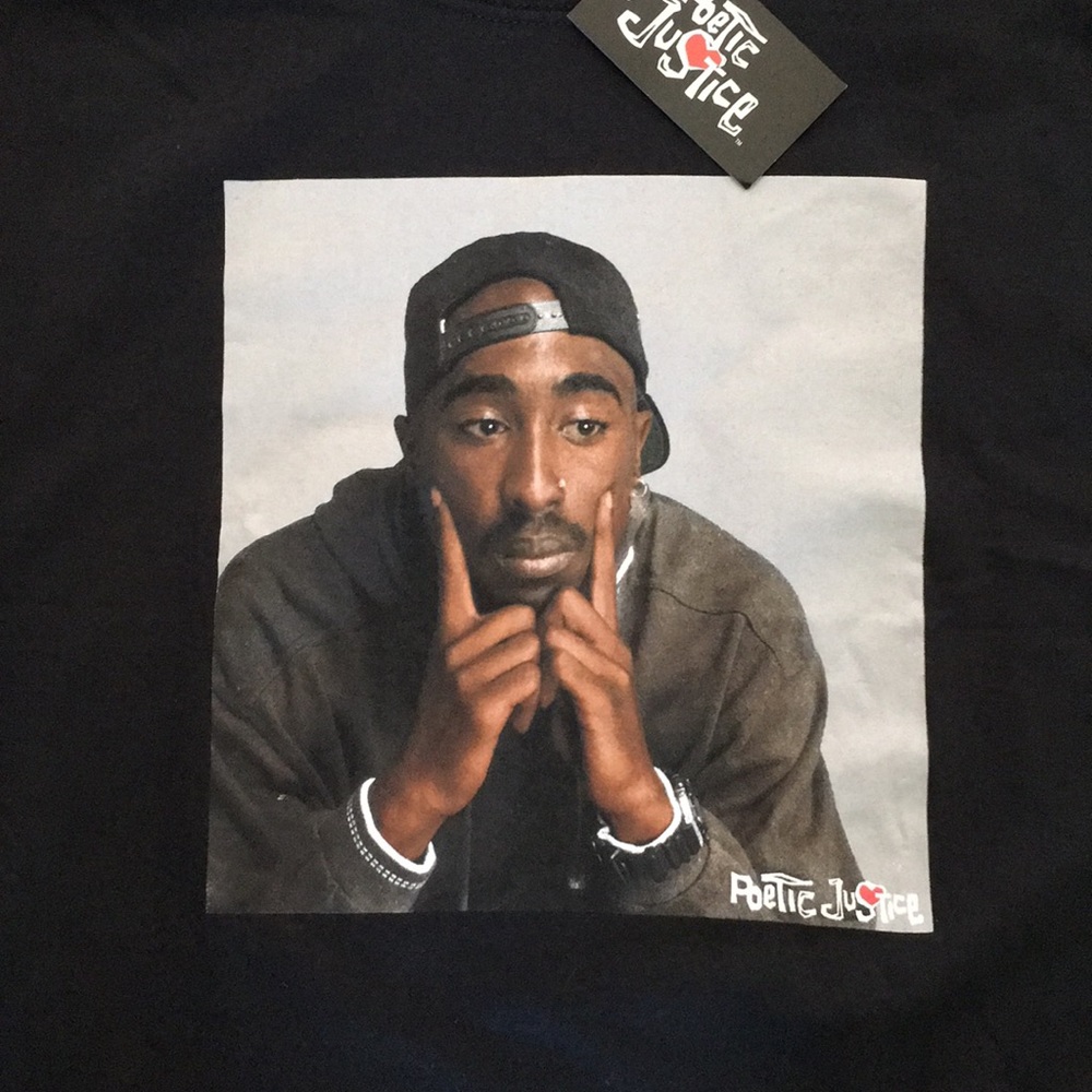 ❤️🎙Poetic Justice 2Pac T-shirt size L.